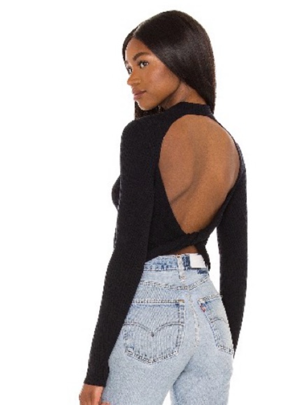 Lovers + Friends CODY BACK TWIST SWEATER